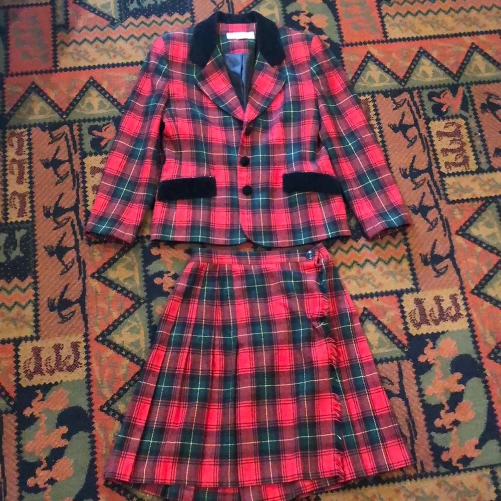 Vintage Plaid Norton McNaughton Skirt Suit